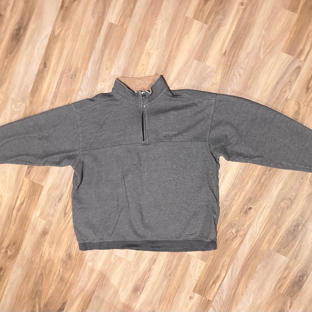 Columbia Men's Gray Half-Zip Sweater
